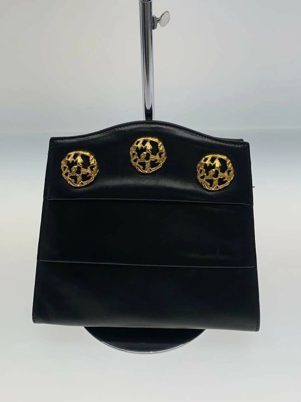 Salvatore Ferragamo Heel Shoulder bag Leather Black